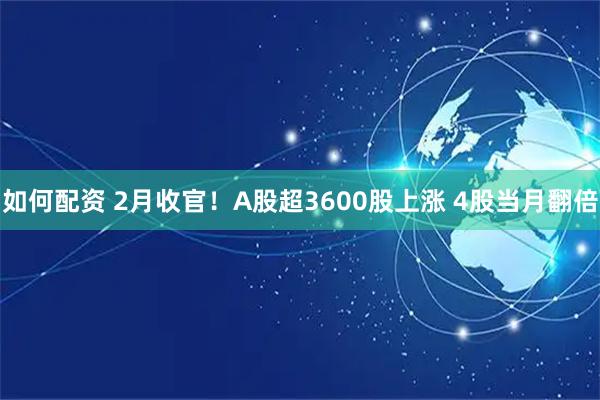 如何配资 2月收官！A股超3600股上涨 4股当月翻倍